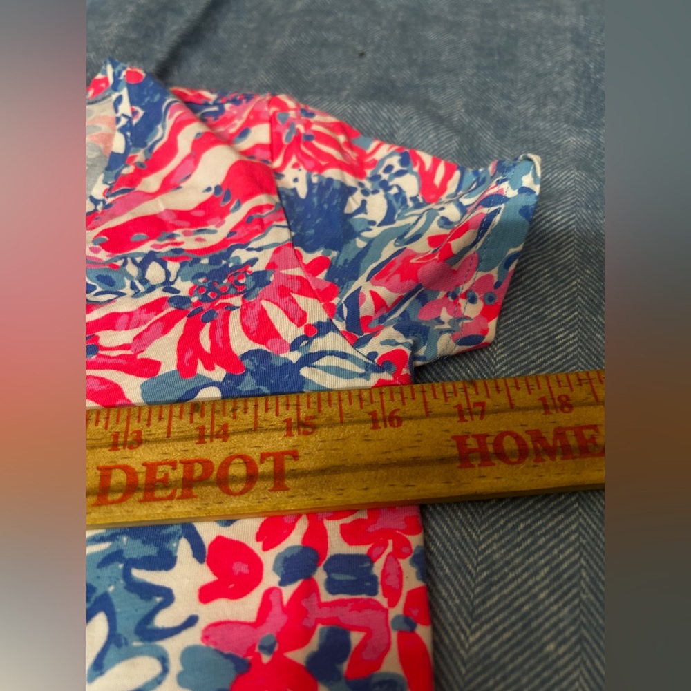Lilly Pulitzer Red and White Fitted T-Shirt - Picture 6 of 6